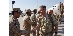 الكتيبة الأولى من الحرس الاسكتلندي وصلت إلى الكويت للمشاركة في تمرين «الدرع الحديدي 1»