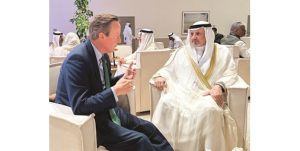 سالم العبدالله بحث مع ديفيد كاميرون التطورات الخطيرة بغزة وسبل وقف الجرائم بحق الفلسطينيين