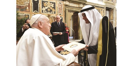 يعقوب السند قدم أوراق اعتماده إلى البابا فرنسيس سفيراً غير مقيم لدى الفاتيكان