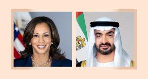 رئيس الدولة يبحث مع نائبة الرئيس الأمريكي في (cop28) العلاقات الثنائية وتطورات المنطقة