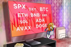 SPX، DXY، BTC، ETH، BNB، XRP، SOL، ADA، AVAX، DOGE