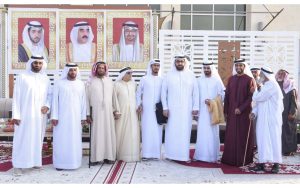 راشد المعلا يحضر أفراح الغفلي والكتبي في أم القيوين
