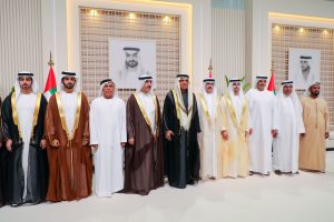 سعود بن راشد وسعود بن صقر يحضران أفراح الطاير والمهيري