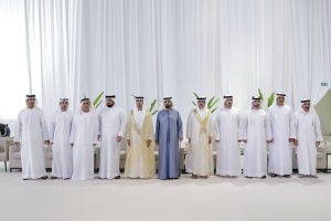 محمد بن راشد وراشد المعلا وسعود بن صقر يحضرون أفراح الطاير والمهيري