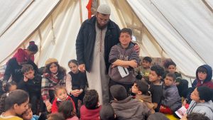 خيام قرآنية تعلي قيم الأطفال النازحين في رفح