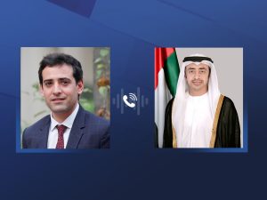 عبد الله بن زايد يهنئ هاتفياً سيجورنيه ويبحثان الشراكة بين البلدين والتطورات بالمنطقة