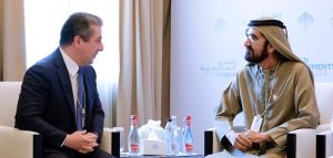 محمد بن راشد يستقبل مسرور بارزاني رئيس وزراء إقليم كردستان العراق