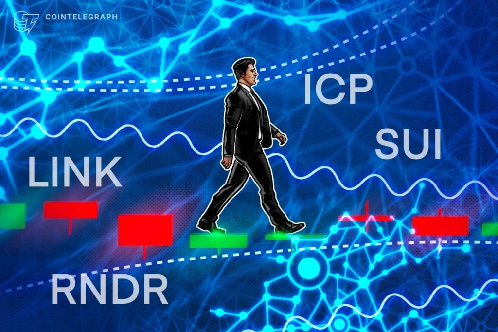 تقلبات أسعار البيتكوين الصامتة تحول تركيز المتداولين إلى LINK وICP وRNDR وSUI