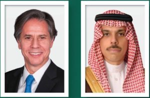 فيصل بن فرحان ووزير الخارجية الأمريكي ناقشا هاتفياً القضايا الإقليمية والدولية ذات الاهتمام المشترك