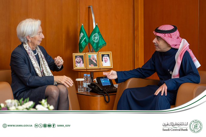 محافظ “ساما” يلتقي رئيسة البنك المركزي الأوروبي