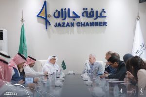 رئيس غرفة جازان يستعرض الفرص الاستثمارية مع سفير الولايات المتحدة الأمريكية لدى المملكة