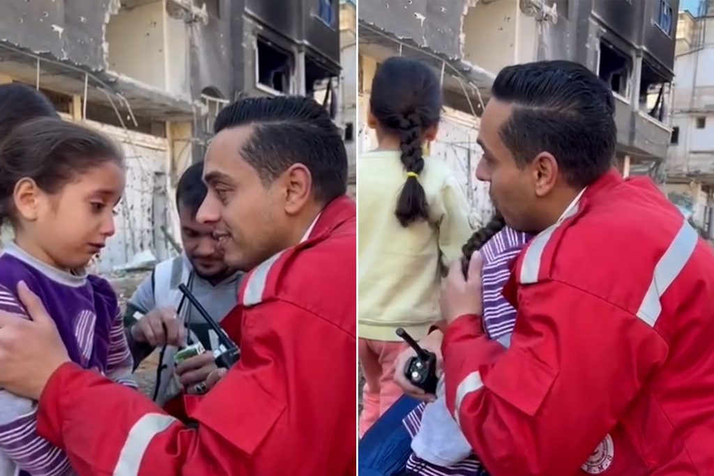 طفلة ترتجف خوفا من عبور “ممر آمن” حدده الاحتلال في خان يونس
