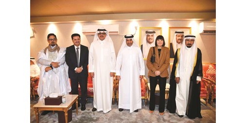 السفير القطري استقبل المهنئين برمضان