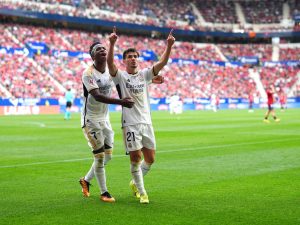 شاهد.. ريال مدريد يكتسح أوساسونا ويعزز صدارته للدوري الإسباني