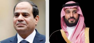 ولي العهد يتبادل التهاني بشهر رمضان مع الرئيس المصري