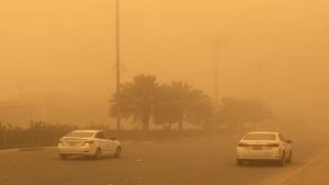 مركز الأرصاد ينبه من أتربة مثارة على منطقة المدينة المنورة