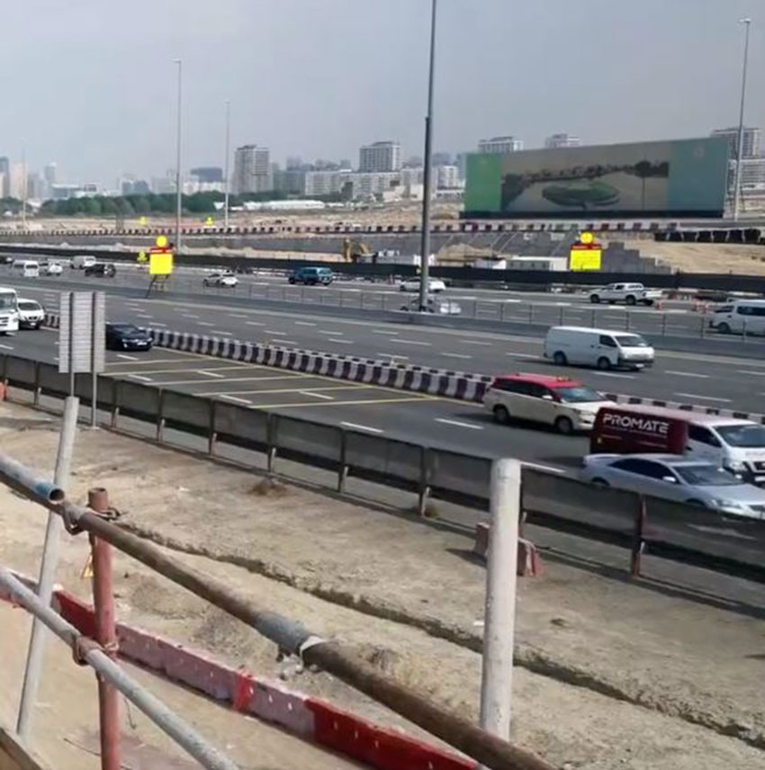 طرق دبي تعلن إنجاز 75% من تطوير تقاطع شارع جرن السبخة مع شارع الشيخ محمد بن زايد