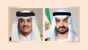 رئيس الدولة وأمير قطر يبحثان هاتفياً العلاقات الأخوية والتطورات في المنطقة