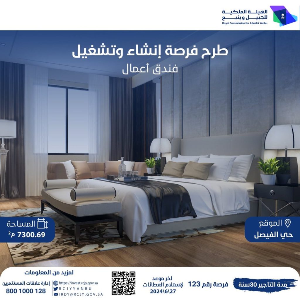 الهيئة الملكية بينبع تطرح عددًا من الفرص الاستثمارية