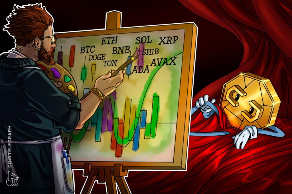 BTC، ETH، BNB، SOL، XRP، DOGE، TON، ADA، SHIB، AVAX