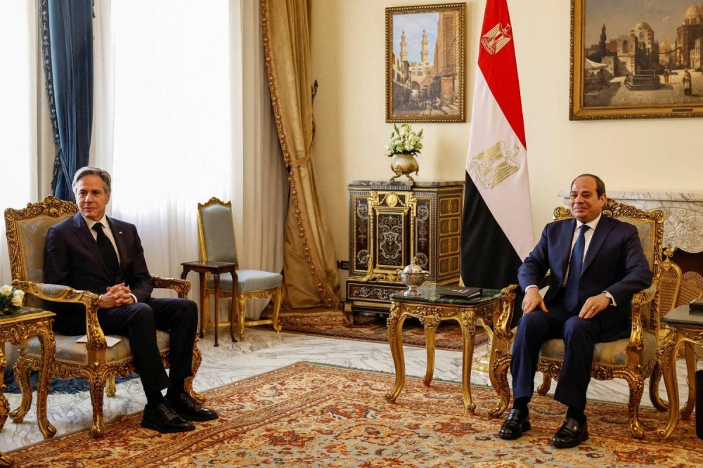 السيسي: إنهاء الحرب في غزة ضروري.. بلينكن: حماس عقبة