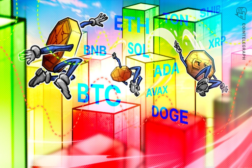 BTC، ETH، BNB، SOL، XRP، DOGE، TON، ADA، AVAX، SHIB