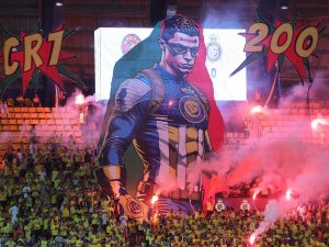 الذكاء الاصطناعي يتنبأ بموعد تسجيل رونالدو الهدف الألف