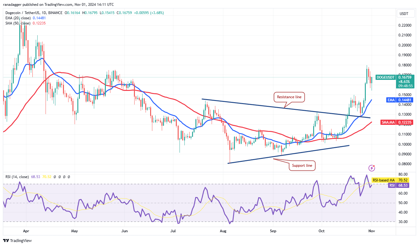 دوجكوين، العملات المشفرة، سعر بيتكوين، XRP، الأسواق، تبادل العملات المشفرة، كاردانو، TON، تحليل الأسعار، عملة باينانس، تحليل السوق، سعر الأثير، سولانا، أفالانش، شيبا إينو، مايكروستراتيجي
