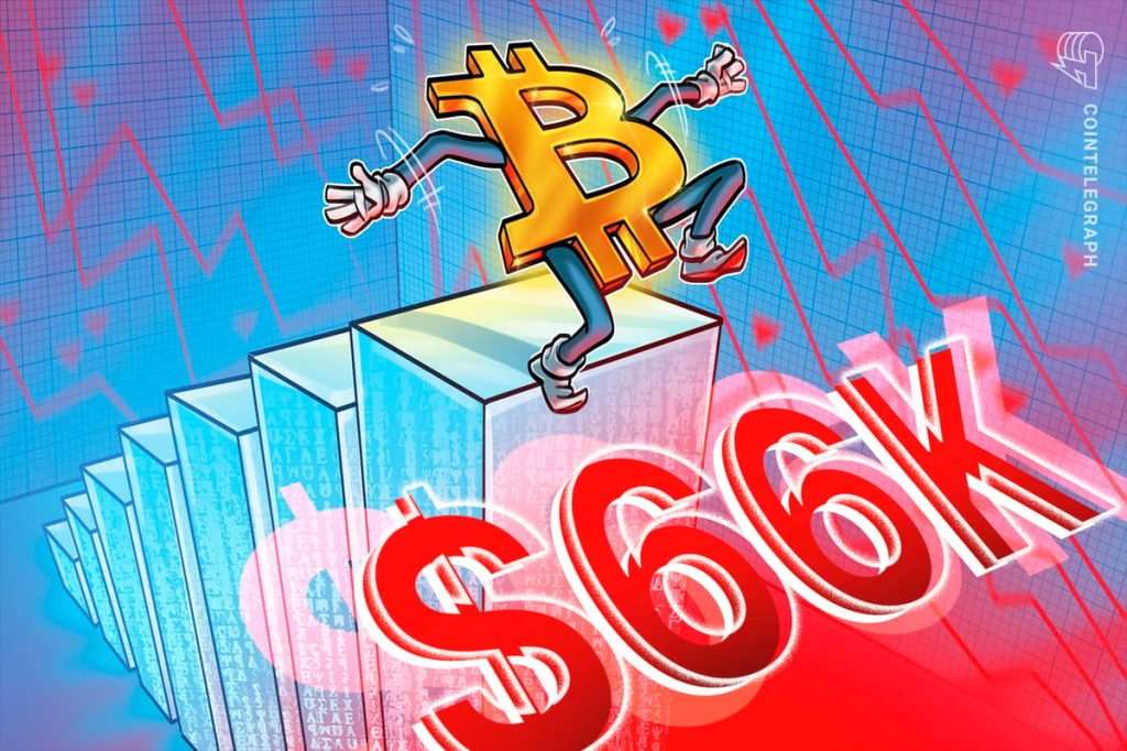 يرى محلل Bitcoin “قاعًا محليًا” بقيمة 66 ألف دولار حيث يقوم سعر BTC بتصفية 200 مليون دولار