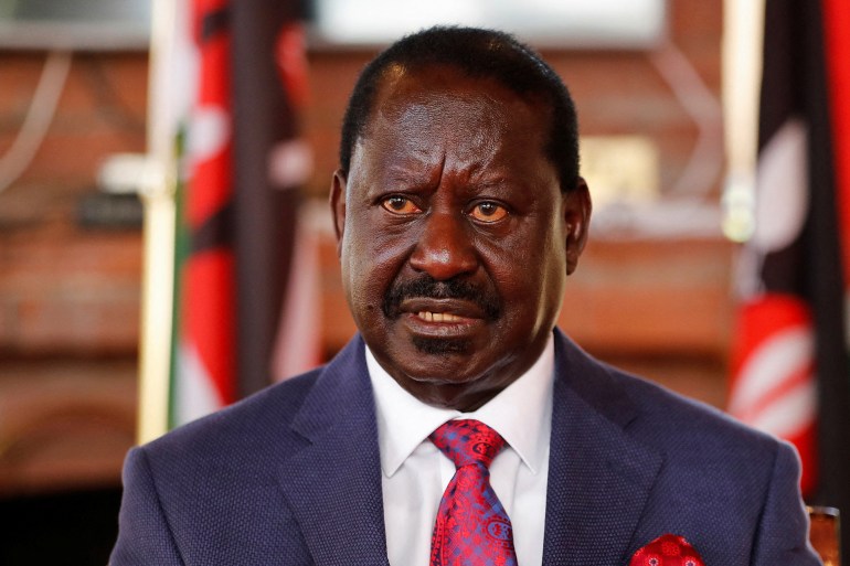 Kenya's opposition leader and presidential candidate Raila Odinga, of the Azimio La Umoja (Declaration of Unity) One Kenya Alliance, speaks during a Reuters interview in Nairobi, Kenya August 29, 2022. REUTERS/Thomas Mukoya