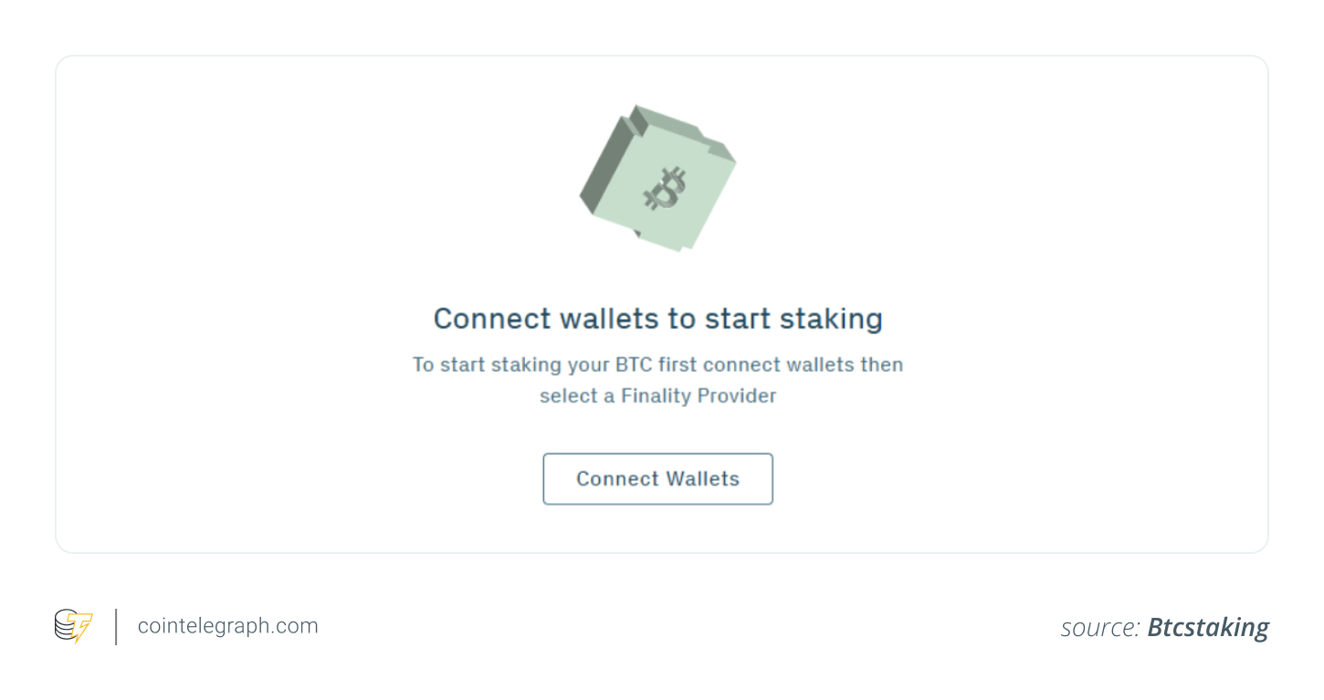 قم بتوصيل محفظتك بواجهة Babylon Staking