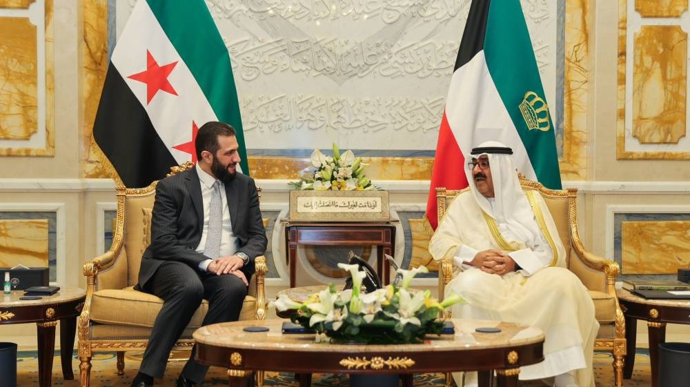 أمير الكويت والرئيس السوري يبحثان دعم وتعزيز العلاقات بين البلدين