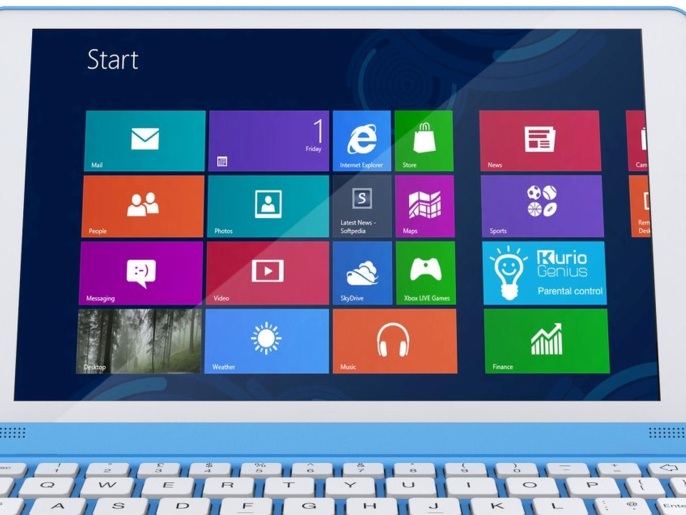 This photo provided by KD Interactive shows the Kurio Smart. Geared toward older kids, this is something that they can type book reports on or do online research for a school project. It’s the first kids tablet to run on Windows 10 and its purchase includes a free year of Microsoft Office, along with some OneDrive storage. Parents have the option of filtering the Internet and setting usage time limits. The device comes with a slew of preloaded games and apps, including the same motion games on the Xtreme 2. An added bonus: the keyboard is included and acts as a hard, protective case when the device is closed. (KD Interactive via AP)