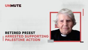 القبض على الكاهن المتقاعد لدعمه فلسطين العمل
