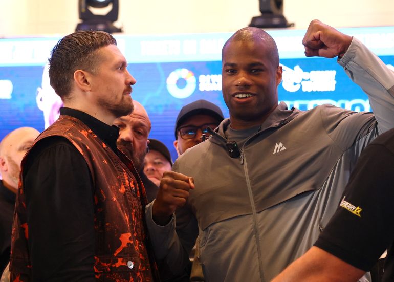 Oleksandr Usyk و Daniel Dubois React.