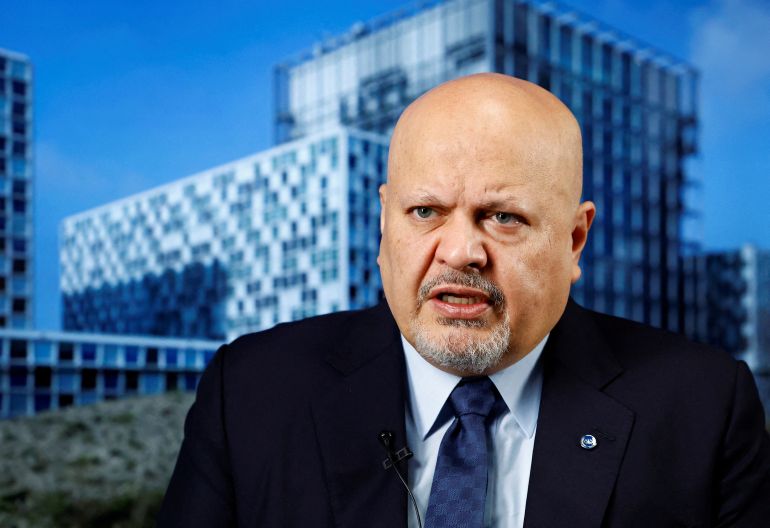 FILE PHOTO: International Criminal Court (ICC) Prosecutor Karim Khan talks during an interview with Reuters in The Hague, Netherlands January 16, 2025. REUTERS/Piroschka van de Wouw/File Photo