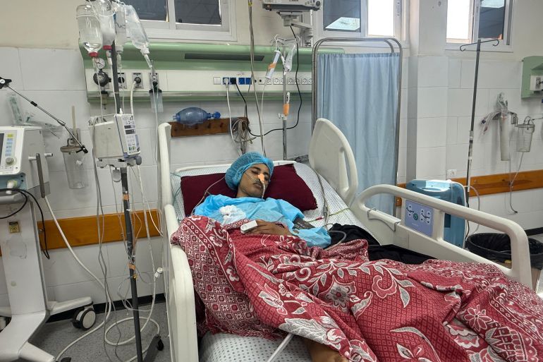 دينا شاهين "ضيفة التقرير" مصابة حرب تعجز عن الحركة والنزوح لإصابتها البليغة في أحشائها