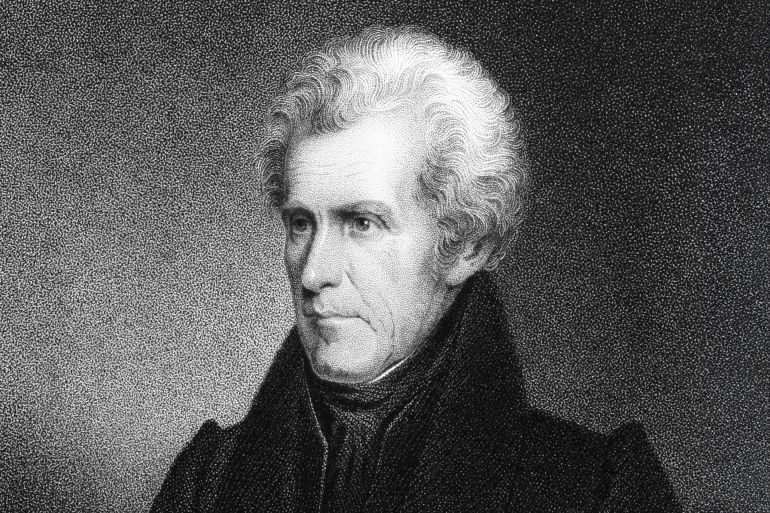 Andrew Jackson (1767-1845) on engraving from 1834. 7th President of the United States during 1829–1837 غيتي