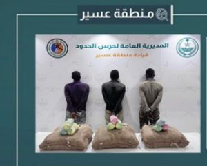 القبض على 3 من الجنسية الإثيوبية لتهريبهم 45 كيلوجراما من القات في عسير