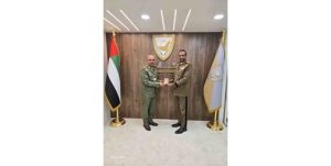 قائد الحرس الوطني الإماراتي بحث مع قائد الشؤون العسكرية والأمنية بالحرس الوطني تعزيز التعاون المشترك