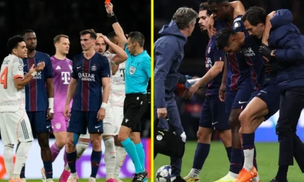 بايرن يهزم باريس في مباراة مثيرة: بكاء حكيمي وطرد دياز