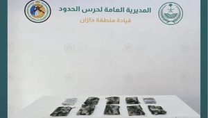 إحباط تهريب 11 كيلوجرامًا من الحشيش المخدر بجازان