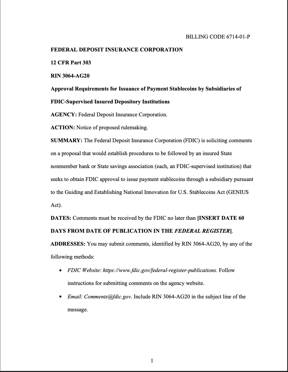 البنوك، الولايات المتحدة، العملات المستقرة، قانون العبقرية، العوائد