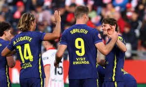 أتلتيكو مدريد يهزم جيرونا 3-1 ويعزز موقعه في المربع الذهبي