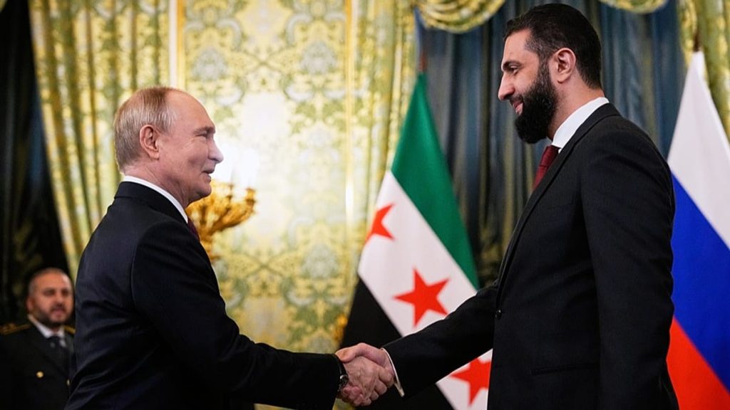 بعد محادثة “رائعة” مع ترامب.. الشرع يلتقي بوتين الأربعاء في روسيا