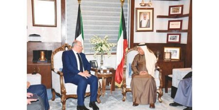 الفضالة يبحث مع السفير المصري موضوعات مشتركة