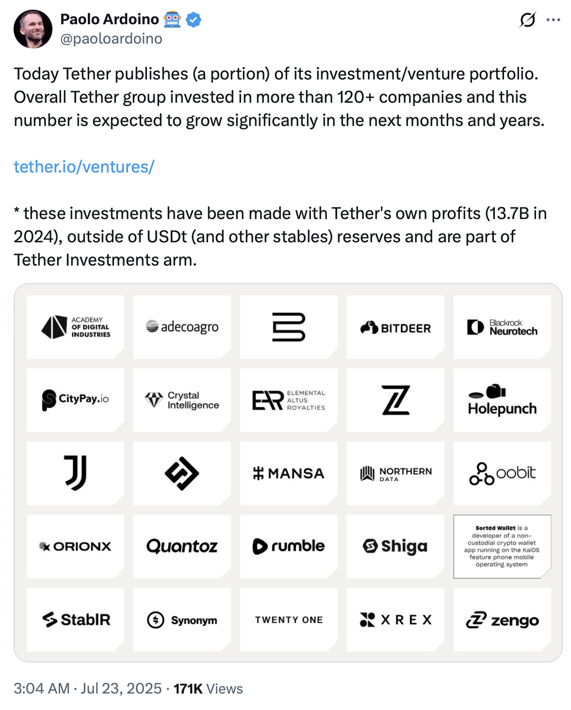 الخدمات المصرفية، الولايات المتحدة، Tether، Stablecoin
