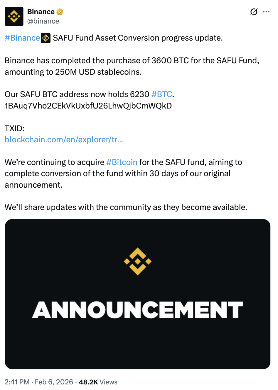 العملات المشفرة، سعر البيتكوين، الأسواق، Binance، تحليل الأسعار، تحليل السوق، الحوت