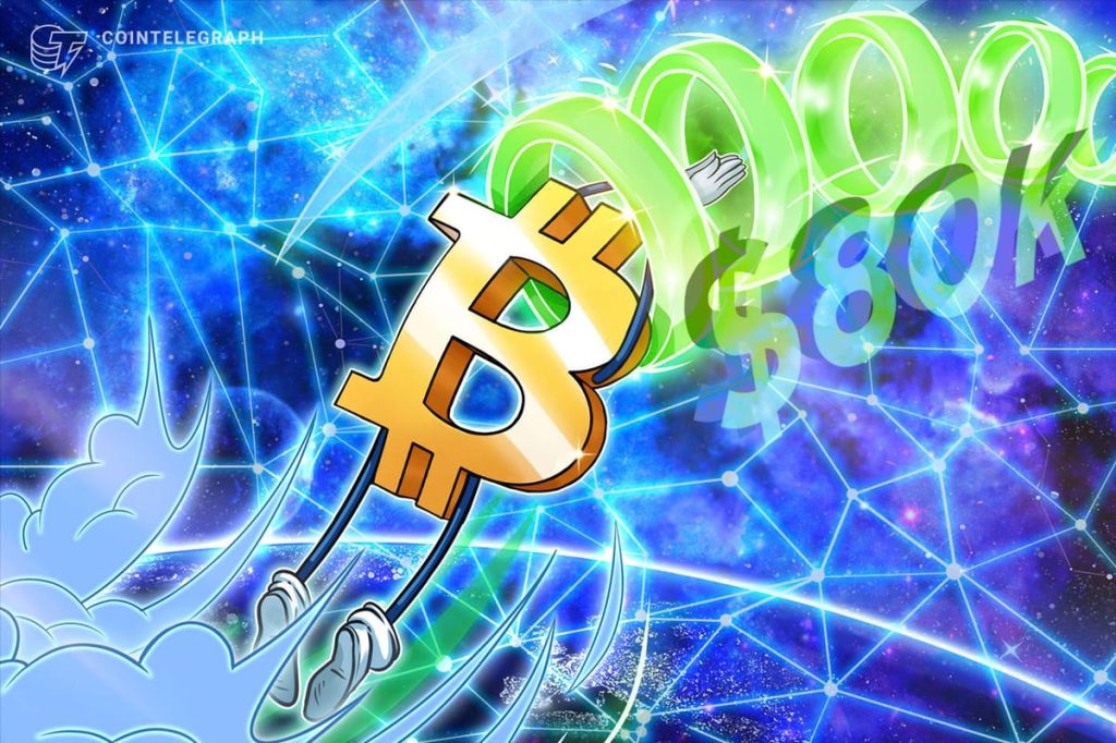 سعر بيتكوين يتطلع إلى انتزاع سيولة بقيمة ٨٠ ألف دولار مع استئناف صناديق الاستثمار المتداولة شراء بيتكوين