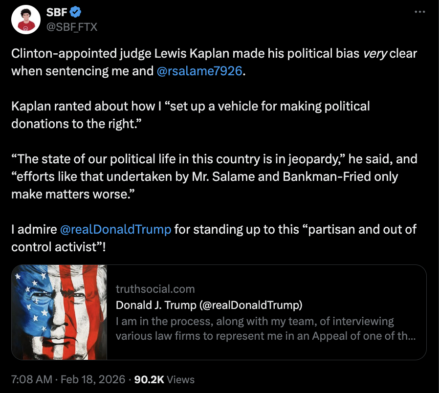 القانون، المحاكمة، المحكمة، الجرائم، دونالد ترامب، سام بانكمان فرايد، FTX
